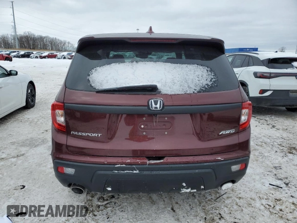 2019 Honda Passport EX-L with VIN 5FNYF8H52KB013403, listed as a Copart auction lot 46288945 with 50,848 mi miles and Clean title. Bid and sale history available at DreamBid. Image 6.