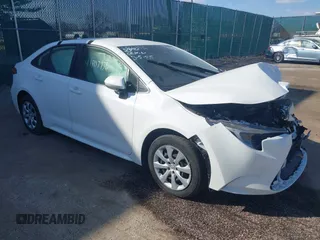 2023 Toyota Corolla Hybrid LE with VIN JTDBCMFE1PJ012186, listed as a IAAI auction lot 41807936 with 47,307 mi miles and . Bid and sale history available at carsss.com. Image 1.