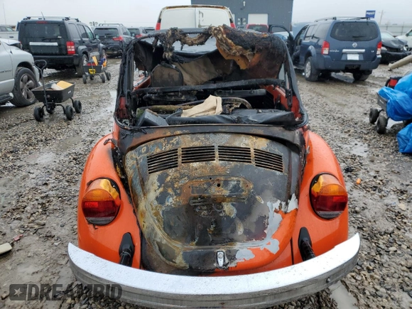 1979 Volkswagen Beetle with VIN 1592042687, listed as a Copart auction lot 87370154 with 50,248 mi miles and Salvage Title. Bid and sale history available at DreamBid. Image 6.