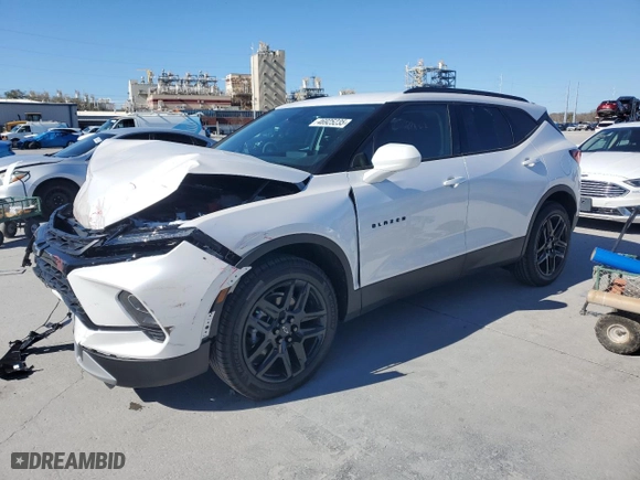 2025 Chevrolet Blazer LT with VIN 3GNKBCR40SS168296, listed as a Copart auction lot 46925235 with 456 mi miles and Salvage Title. Bid and sale history available at carsss.com. Image 1.