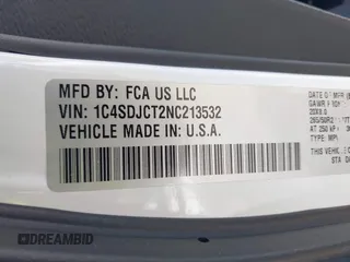 2022 Dodge Durango R/T с VIN 1C4SDJCT2NC213532, выставлен на аукционе IAAI как лот 42193553 с пробегом 39 441 миль миль и . История ставок и продаж доступна на DreamBid. Изображение 9.