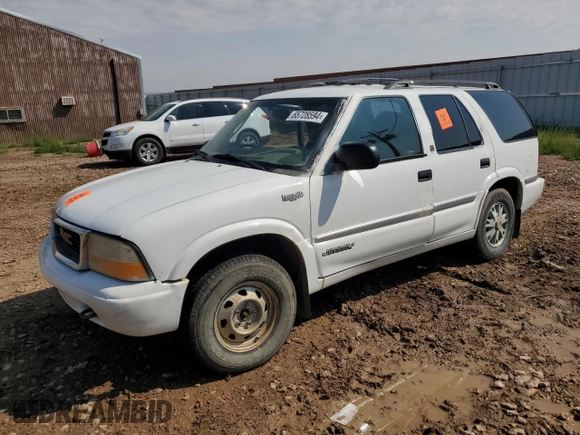 1999 GMC Jimmy SLE with VIN 1GKDT13W0X2544368, listed as a Copart auction lot 65728594 with 0 mi miles and Clean Title. Bid and sale history available at carsss.com. Image 1.