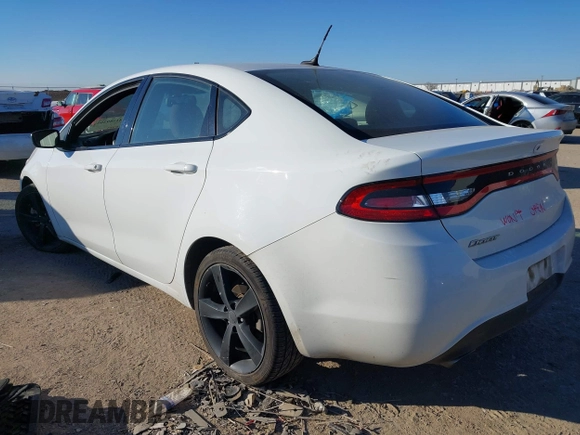 2015 Dodge Dart SXT with VIN 1C3CDFBB0FD165300, listed as a IAAI auction lot 41389305 with 102,884 mi miles. Bid and sale history available at carsss.com. Image 3.