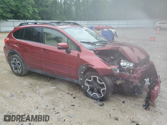 2015 Subaru Crosstrek Limited with VIN JF2GPASC3F8237231, listed as a Copart auction lot 57872075 with Not provided miles and Salvage title. Bid and sale history available at DreamBid. Image 4.