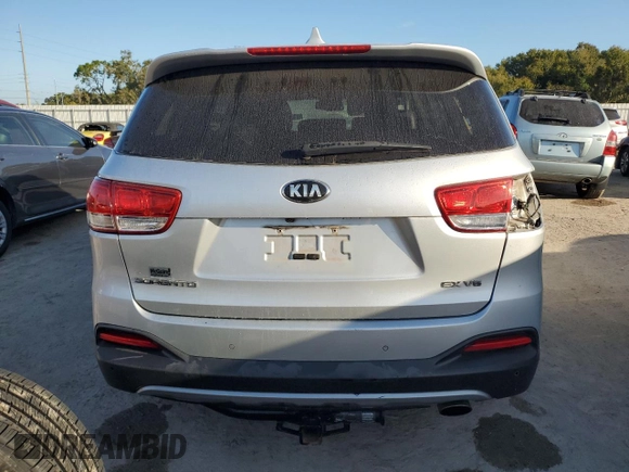 2017 Kia Sorento EX V6 with VIN 5XYPH4A59HG229579, listed as a Copart auction lot 41454795 with 67,064 mi miles and Non Repairable. Bid and sale history available at carsss.com. Image 6.
