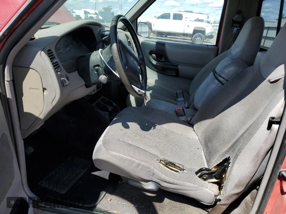 2000 Ford Ranger XL with VIN 1FTYR10C8YPA52570, listed as a Copart auction lot 51477005 with 158,875 mi miles and Clean Title. Bid and sale history available at carsss.com. Image 7.