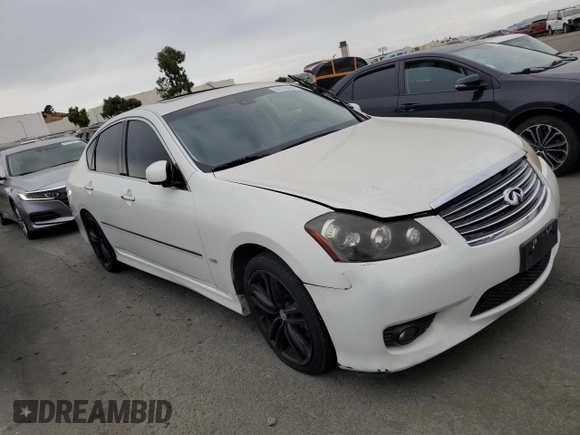 2008 Infiniti M with VIN JNKAY01E98M601353, listed as a Copart auction lot 68765094 with Not Provided miles and Salvage Title. Bid and sale history available at carsss.com. Image 4.