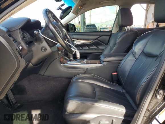 2015 Infiniti Q70 with VIN JN1EY1AP9FM510013, listed as a Copart auction lot 45341105 with 92,255 mi miles and Salvage title. Bid and sale history available at DreamBid. Image 7.