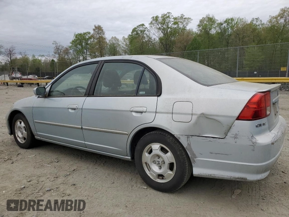 2004 Honda Civic with VIN JHMES96684S009117, listed as a Copart auction lot 53943165 with 96,383 mi miles and Clean Title. Bid and sale history available at DreamBid. Image 2.