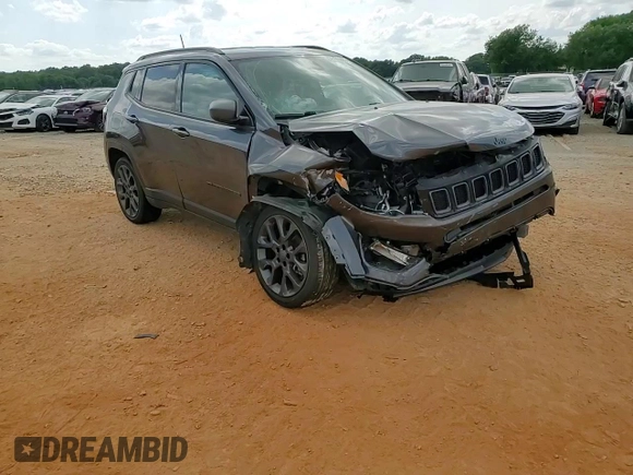 2021 Jeep Compass 80th Anniversary with VIN 3C4NJDEB5MT570640, listed as a Copart auction lot 55100885 with 47,232 mi miles and Salvage title. Bid and sale history available at DreamBid. Image 15.