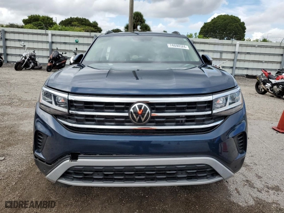 2023 Volkswagen Atlas 3.6L V6 SE w/Technology with VIN 1V2WR2CA2PC537153, listed as a Copart auction lot 74690524 with 10,628 mi miles and Salvage Title. Bid and sale history available at carsss.com. Image 5.
