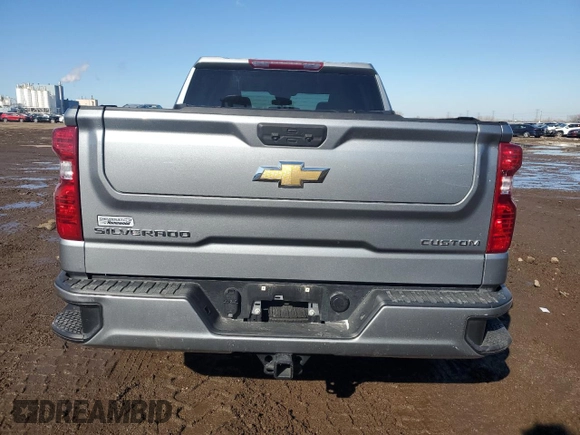 2023 Chevrolet Silverado 1500 Custom with VIN 3GCPDBEK8PG202180, listed as a Copart auction lot 46926185 with 26,043 mi miles and Salvage Title. Bid and sale history available at DreamBid. Image 6.