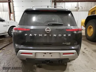 2022 Nissan Pathfinder Platinum with VIN 5N1DR3DK7NC223867, listed as a Copart auction lot 48601215 with 0 mi miles and Salvage Title. Bid and sale history available at carsss.com. Image 6.