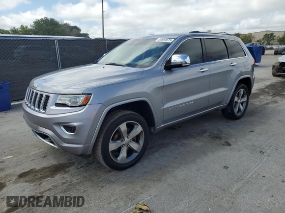 2014 Jeep Grand Cherokee Overland with VIN 1C4RJFCG1EC216154, listed as a Copart auction lot 50984675 with 91,782 mi miles and Salvage Title. Bid and sale history available at carsss.com. Image 1.