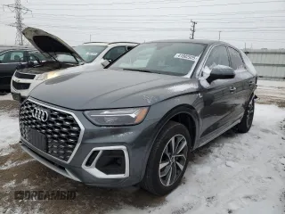 2023 Audi Q5 Sportback S line Premium Plus with VIN WA15AAFYXP2018956, listed as a Copart auction lot 41802925 with 22,132 mi miles and Salvage title. Bid and sale history available at DreamBid. Image 1.