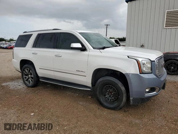 2017 GMC Yukon Denali with VIN 1GKS1CKJ6HR150400, listed as a Copart auction lot 54121345 with 0 mi miles and Clean Title. Bid and sale history available at carsss.com. Image 4.