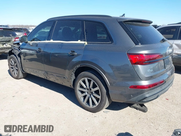 2024 Audi Q7 Premium Plus with VIN WA1LCBF75RD009328, listed as a IAAI auction lot 41366494 with 6,367 mi miles and . Bid and sale history available at DreamBid. Image 3.
