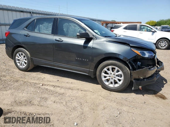 2018 Chevrolet Equinox LS with VIN 3GNAXHEV9JL393348, listed as a Copart auction lot 52647375 with 93,689 mi miles and Salvage Title. Bid and sale history available at DreamBid. Image 4.