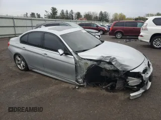 2015 BMW 3 Series 328i xDrive with VIN WBA3B5G57FNS14630, listed as a Copart auction lot 52929145 with 135,998 mi miles and Salvage Title. Bid and sale history available at carsss.com. Image 4.