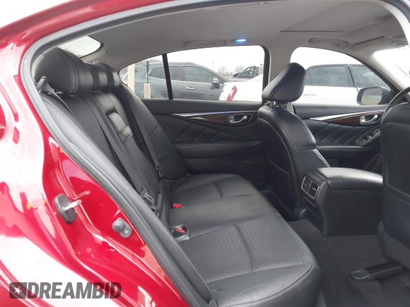 2014 Infiniti Q50 Premium with VIN JN1BV7AR5EM704052, listed as a IAAI auction lot 41155726 with 100,830 mi miles. Bid and sale history available at carsss.com. Image 8.
