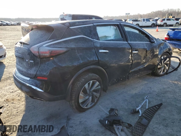 2021 Nissan Murano SL with VIN 5N1AZ2CS4MC125036, listed as a Copart auction lot 82931584 with 39,907 mi miles and Salvage Title. Bid and sale history available at DreamBid. Image 3.