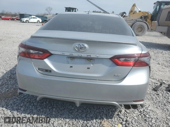 2022 Toyota Camry SE with VIN 4T1G11AK5NU677722, listed as a Copart auction lot 46927405 with 46,786 mi miles and Salvage Title. Bid and sale history available at DreamBid. Image 6.