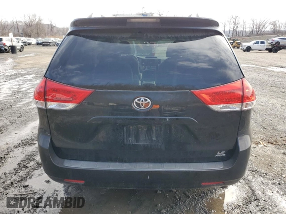2013 Toyota Sienna LE with VIN 5TDJK3DC9DS059457, listed as a Copart auction lot 50127415 with 228,973 mi miles and Salvage Title. Bid and sale history available at carsss.com. Image 6.