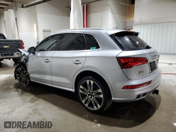 2018 Audi SQ5 Premium Plus with VIN WA1A4AFY7J2151817, listed as a Copart auction lot 80998964 with 51,759 mi miles and Salvage Title. Bid and sale history available at DreamBid. Image 2.