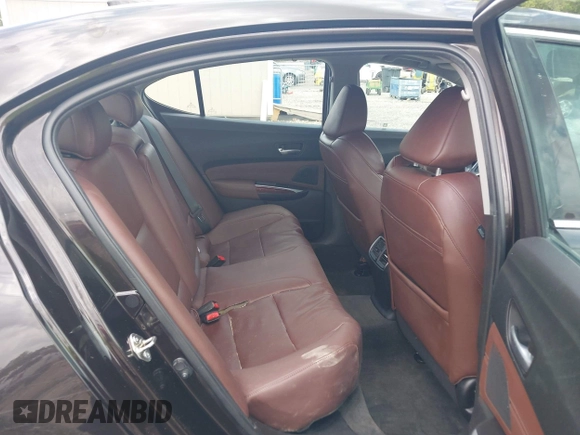 2016 Acura TLX Tech with VIN 19UUB1F58GA001343, listed as a IAAI auction lot 42136135 with 999,999 mi miles. Bid and sale history available at carsss.com. Image 8.