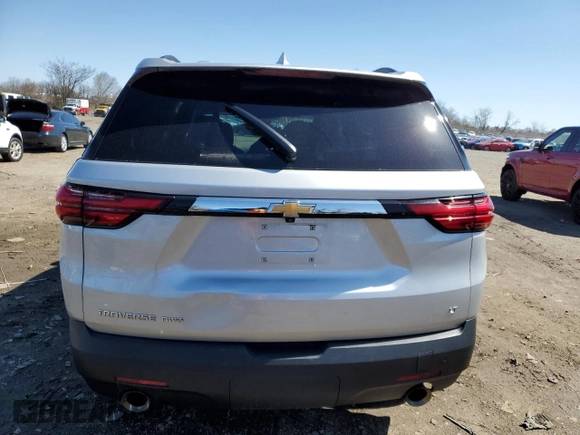 2022 Chevrolet Traverse LT Cloth with VIN 1GNEVGKW7NJ116290, listed as a Copart auction lot 50272815 with 93,140 mi miles and Non Repairable. Bid and sale history available at carsss.com. Image 6.