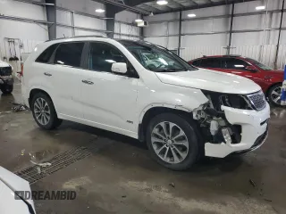 2014 Kia Sorento SX with VIN 5XYKWDA74EG543394, listed as a Copart auction lot 52903585 with 136,977 mi miles and Salvage Title. Bid and sale history available at DreamBid. Image 4.