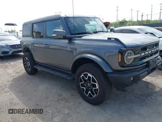2024 Ford Bronco Outer Banks with VIN 1FMDE8BHXRLA46687, listed as a IAAI auction lot 42377945 with 18,063 mi miles and . Bid and sale history available at DreamBid. Image 1.