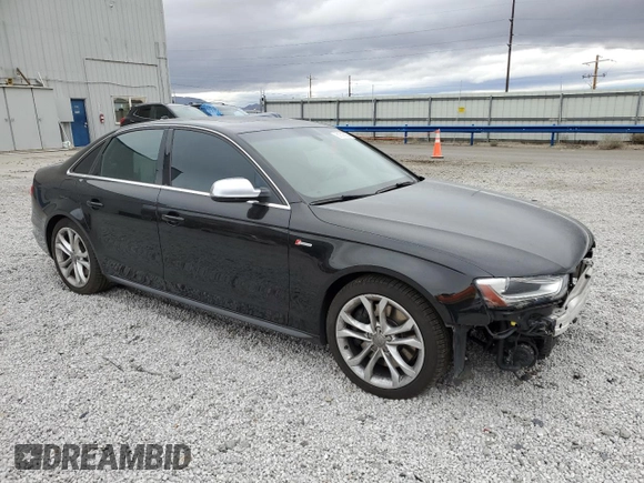 2015 Audi S4 Premium Plus with VIN WAUBGAFLXFA080564, listed as a Copart auction lot 81316934 with 73,184 mi miles and Salvage Title. Bid and sale history available at carsss.com. Image 4.