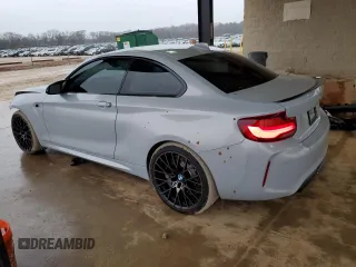 2020 BMW M2 Competition with VIN WBS2U7C02L7F01156, listed as a Copart auction lot 37743334 with 35,834 mi miles. Bid and sale history available at carsss.com. Image 2.