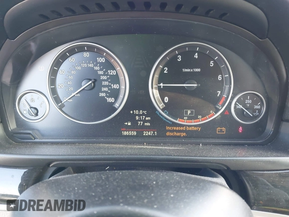2012 BMW 5 Series 528i with VIN WBAXG5C51CDX03955, listed as a IAAI auction lot 41820367 with 186,559 mi miles and . Bid and sale history available at DreamBid. Image 7.