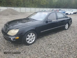 2002 Mercedes-Benz S-Class 4.3L with VIN WDBNG70JX2A310929, listed as a Copart auction lot 79703214 with 0 mi miles and Salvage Title. Bid and sale history available at carsss.com. Image 1.