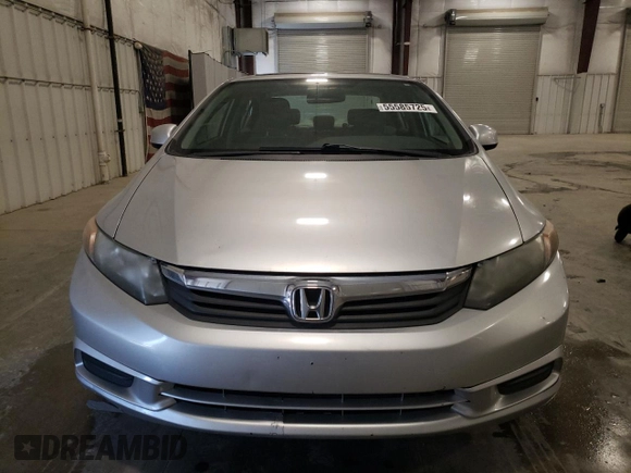 2012 Honda Civic EX with VIN 19XFB2F86CE001842, listed as a Copart auction lot 55585725 with 204,350 mi miles and Salvage Title. Bid and sale history available at DreamBid. Image 5.
