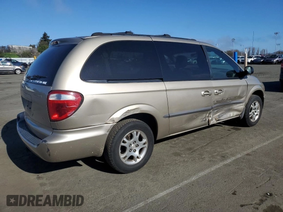 2002 Dodge Caravan EX with VIN 2B8GP74L72R693158, listed as a Copart auction lot 46673595 with 181,451 mi miles and Salvage Title. Bid and sale history available at carsss.com. Image 3.