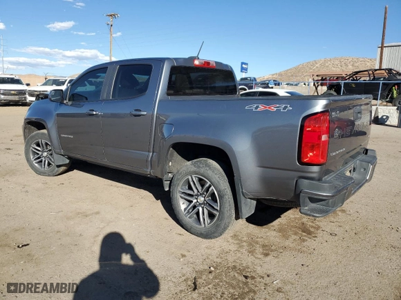 2021 Chevrolet Colorado 4WD Work Truck with VIN 1GCGTBENXM1216895, listed as a Copart auction lot 78281224 with 90,512 mi miles and Salvage Title. Bid and sale history available at carsss.com. Image 2.