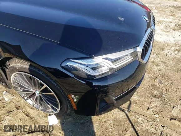 2021 BMW 5 Series 530i xDrive with VIN WBA13BJ09MCG00817, listed as a Copart auction lot 42174785 with 123,526 mi miles and Salvage Title. Bid and sale history available at carsss.com. Image 11.