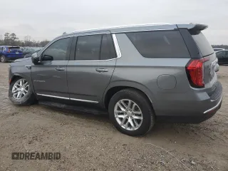 2022 GMC Yukon SLT with VIN 1GKS1BKD7NR330453, listed as a Copart auction lot 41437315 with 34,811 mi miles and Salvage Title. Bid and sale history available at carsss.com. Image 2.