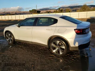 2023 Polestar 2 with VIN YSMEG3KA2PL144008, listed as a Copart auction lot 80319384 with 76,718 mi miles and Clean Title. Bid and sale history available at carsss.com. Image 2.