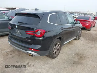 2023 BMW X3 sDrive30i with VIN 5UX43DP01P9S20838, listed as a IAAI auction lot 41696096 with 40,922 mi miles and . Bid and sale history available at DreamBid. Image 4.