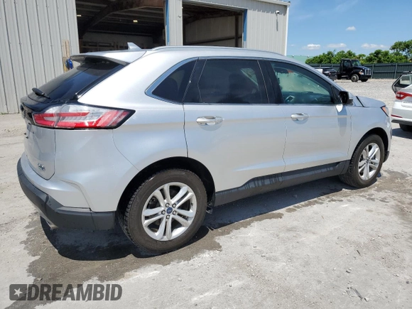 2019 Ford Edge SEL with VIN 2FMPK4J90KBB40298, listed as a Copart auction lot 56953585 with 110,639 mi miles and Salvage title. Bid and sale history available at DreamBid. Image 3.