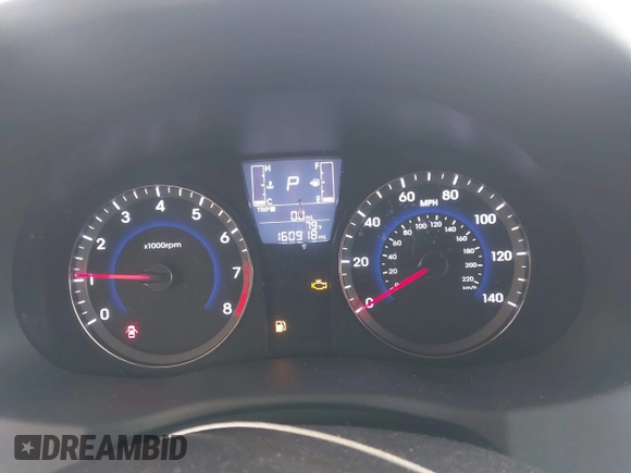 2015 Hyundai Accent GLS with VIN KMHCT4AE2FU888995, listed as a IAAI auction lot 42145256 with 160,918 mi miles. Bid and sale history available at carsss.com. Image 7.