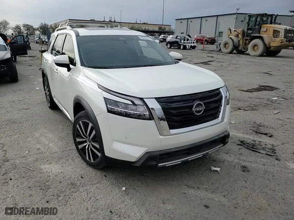 2023 Nissan Pathfinder Platinum with VIN 5N1DR3DJ2PC212026, listed as a Copart auction lot 86143374 with 21,194 mi miles and Salvage Title. Bid and sale history available at carsss.com. Image 12.