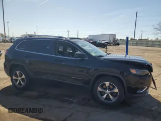 2019 Jeep Cherokee Limited with VIN 1C4PJMDN6KD134094, listed as a Copart auction lot 54773115 with 52,607 mi miles and Clean Title. Bid and sale history available at DreamBid. Image 4.