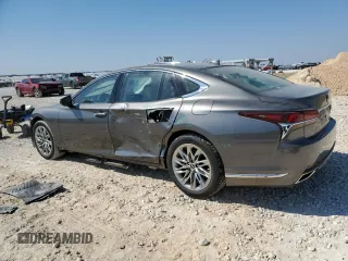 2018 Lexus LS with VIN JTHB51FF1J5006677, listed as a Copart auction lot 75813144 with 23,331 mi miles and Salvage Title. Bid and sale history available at carsss.com. Image 2.