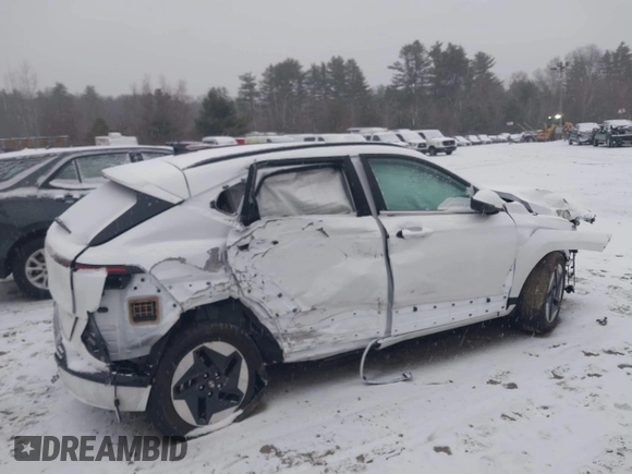 2025 Hyundai Kona Limited with VIN KM8HE3A60SU018112, listed as a IAAI auction lot 41165981 with 4,321 mi miles and . Bid and sale history available at DreamBid. Image 14.