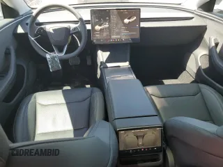 2025 Tesla Model 3 Long Range with VIN 5YJ3E1EA8SF934661, listed as a Copart auction lot 61469155 with 8,068 mi miles and Salvage title. Bid and sale history available at DreamBid. Image 8.
